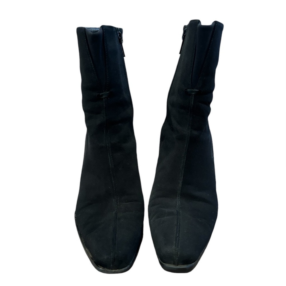 Stuart Weitzman  Women’s Black Neoprene Stretch Ankle Suede Sock Bootie Size 8m